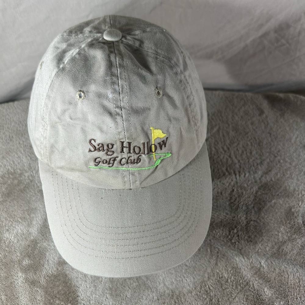 Sag Hollow Golf Club Baseball Cap Khaki Dad Hat Sportsman